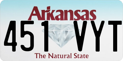 AR license plate 451VYT