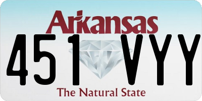 AR license plate 451VYY