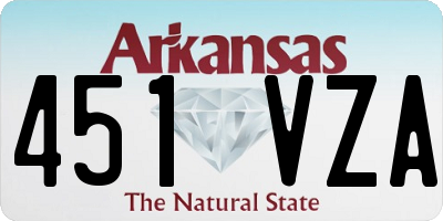 AR license plate 451VZA