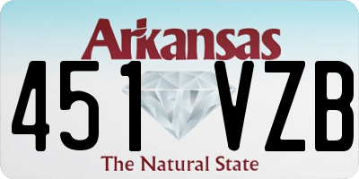 AR license plate 451VZB