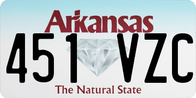 AR license plate 451VZC