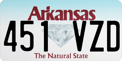 AR license plate 451VZD