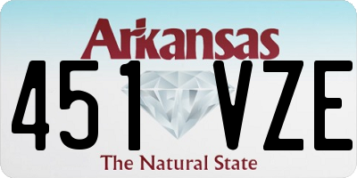 AR license plate 451VZE