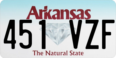 AR license plate 451VZF