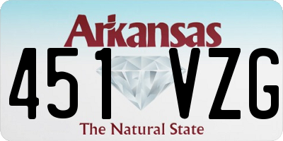 AR license plate 451VZG