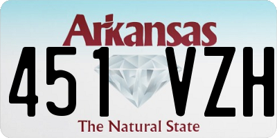 AR license plate 451VZH