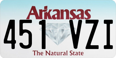 AR license plate 451VZI