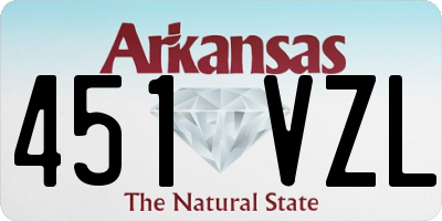 AR license plate 451VZL
