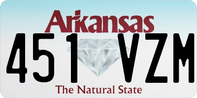 AR license plate 451VZM