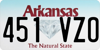 AR license plate 451VZO