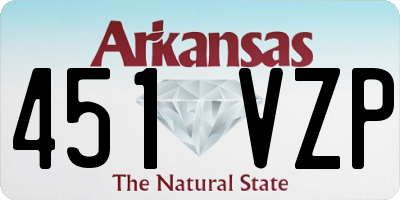 AR license plate 451VZP