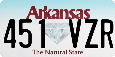 AR license plate 451VZR