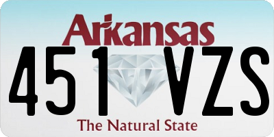 AR license plate 451VZS