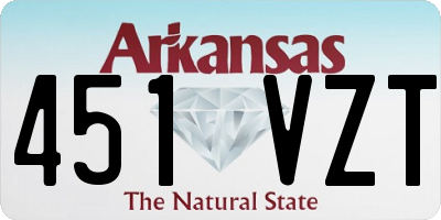 AR license plate 451VZT