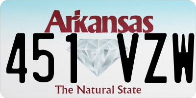 AR license plate 451VZW