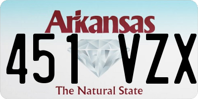 AR license plate 451VZX