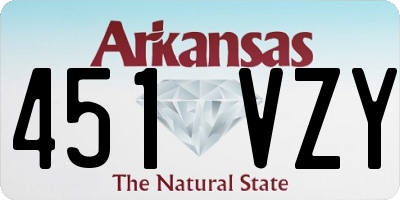 AR license plate 451VZY