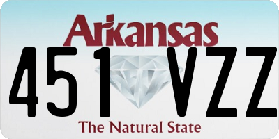 AR license plate 451VZZ