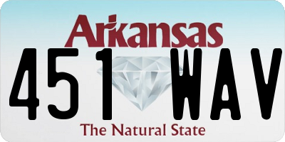 AR license plate 451WAV