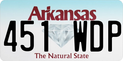AR license plate 451WDP