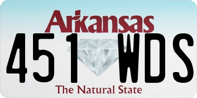 AR license plate 451WDS