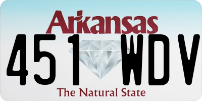 AR license plate 451WDV