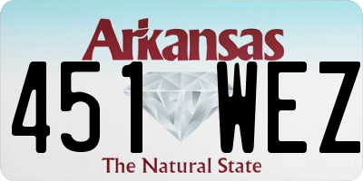 AR license plate 451WEZ