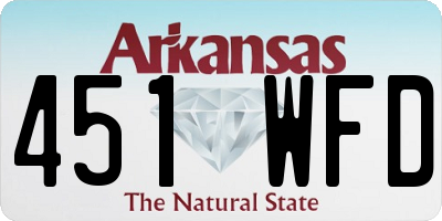 AR license plate 451WFD