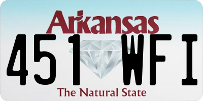 AR license plate 451WFI