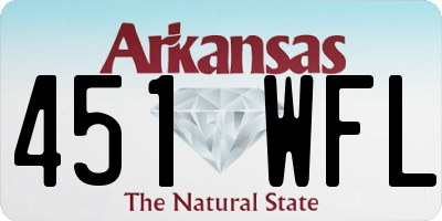 AR license plate 451WFL