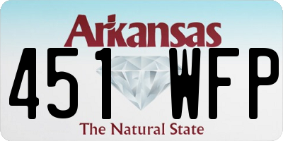 AR license plate 451WFP