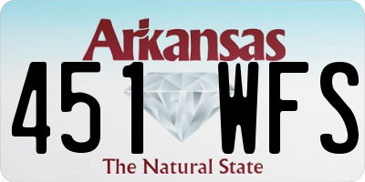 AR license plate 451WFS