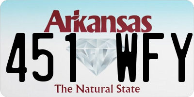 AR license plate 451WFY