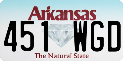 AR license plate 451WGD