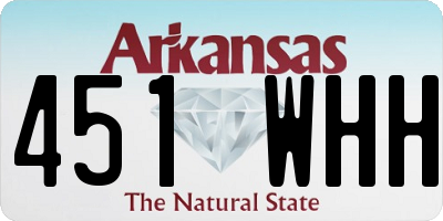 AR license plate 451WHH