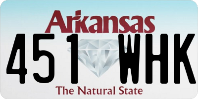 AR license plate 451WHK