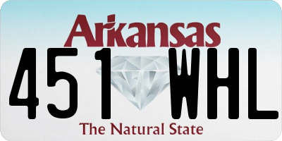 AR license plate 451WHL
