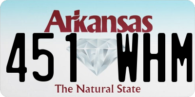 AR license plate 451WHM