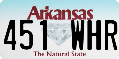 AR license plate 451WHR
