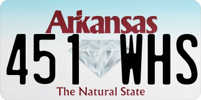 AR license plate 451WHS