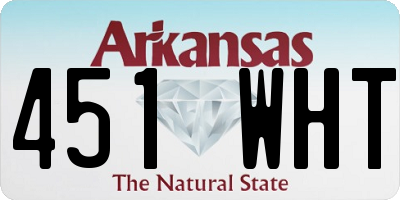 AR license plate 451WHT