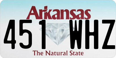 AR license plate 451WHZ