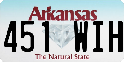 AR license plate 451WIH