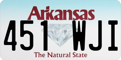 AR license plate 451WJI