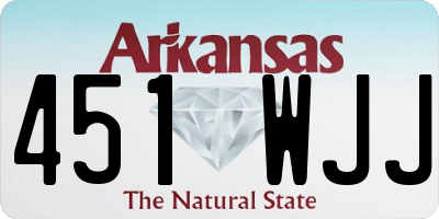 AR license plate 451WJJ