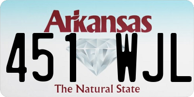 AR license plate 451WJL