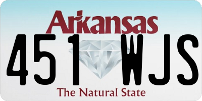 AR license plate 451WJS