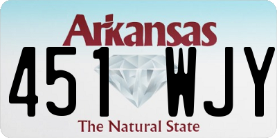 AR license plate 451WJY