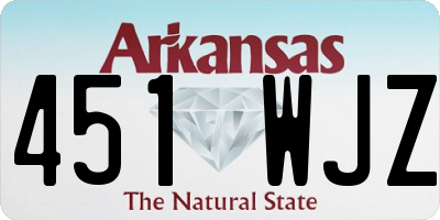 AR license plate 451WJZ