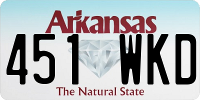 AR license plate 451WKD